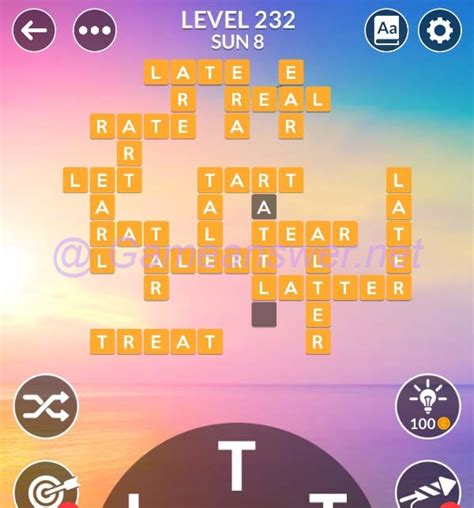 Wordscapes Level 232 Answers [ + Bonus Words ] .
